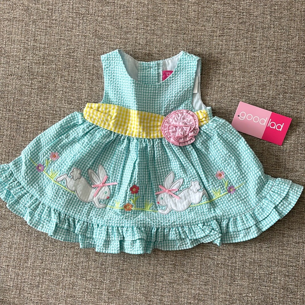 NWT. Baby dress with bloomers. 2-piece set.